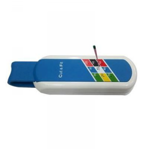 Cut & Fit guttaperka kalibrering. Foto.,