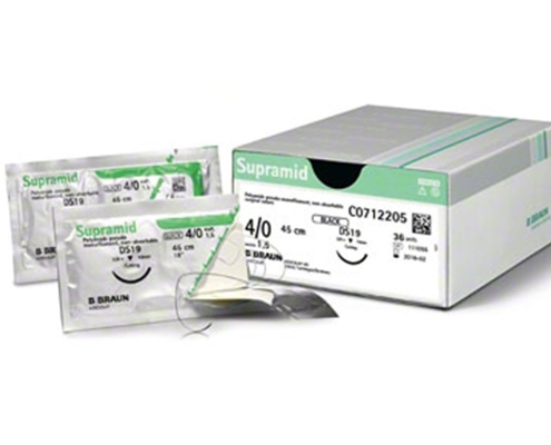 Supramid sutur forpakning 4/0