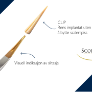 Scorpion Clip ultralydspisser til implantat med forklaring