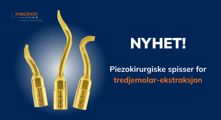 De nye EXL piezoelektriske spisser for tredjemolar ekstraksjon